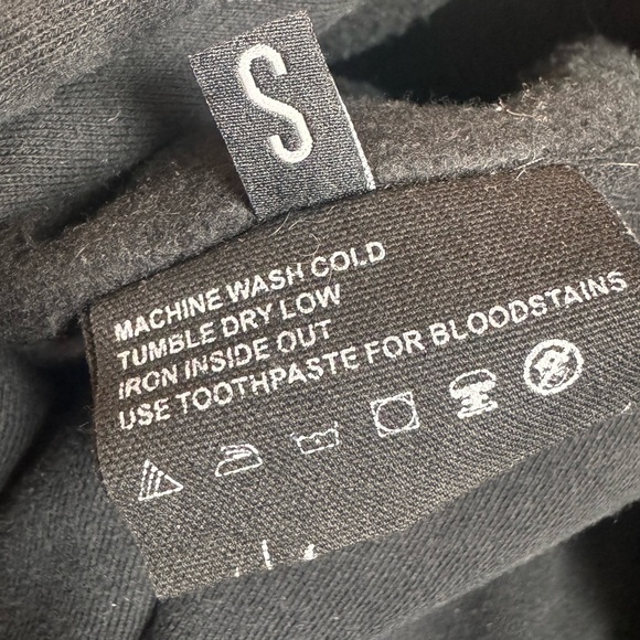 333 Half Evil Hoodie - Black & Hot Pink - Picture 4 of 5